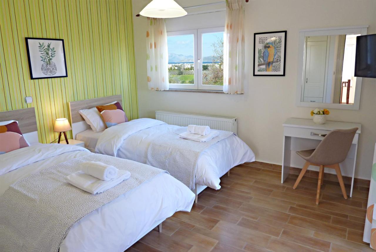 Panoramic Sea View Villa 4 Min To Beach Tigkaki  Exterior photo