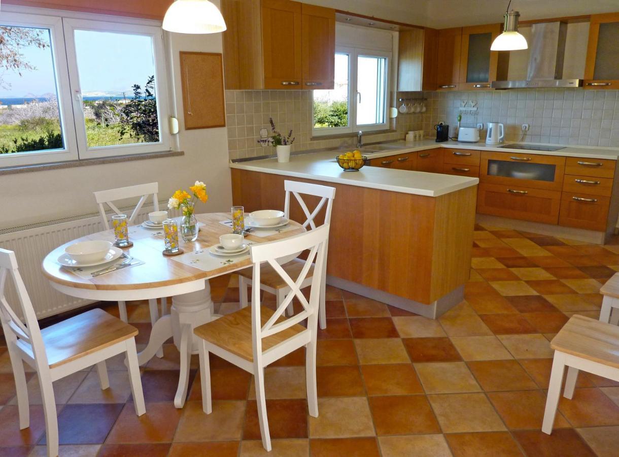 Panoramic Sea View Villa 4 Min To Beach Tigkaki  Exterior photo